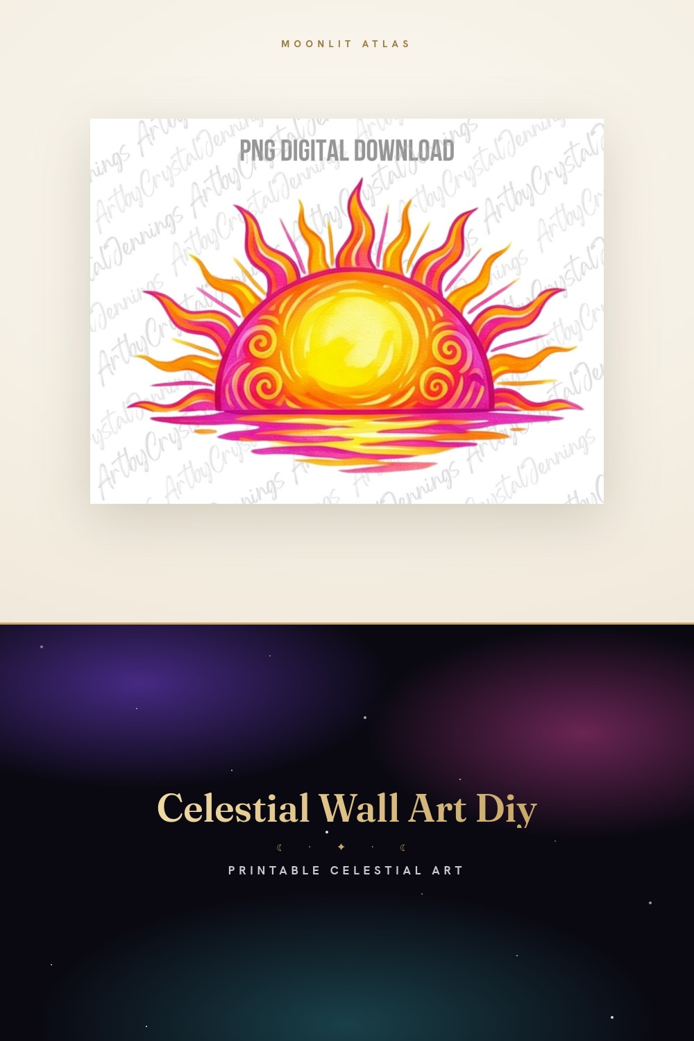 Sun and Moon Art Set Ideas for a Balanced Gallery Wall