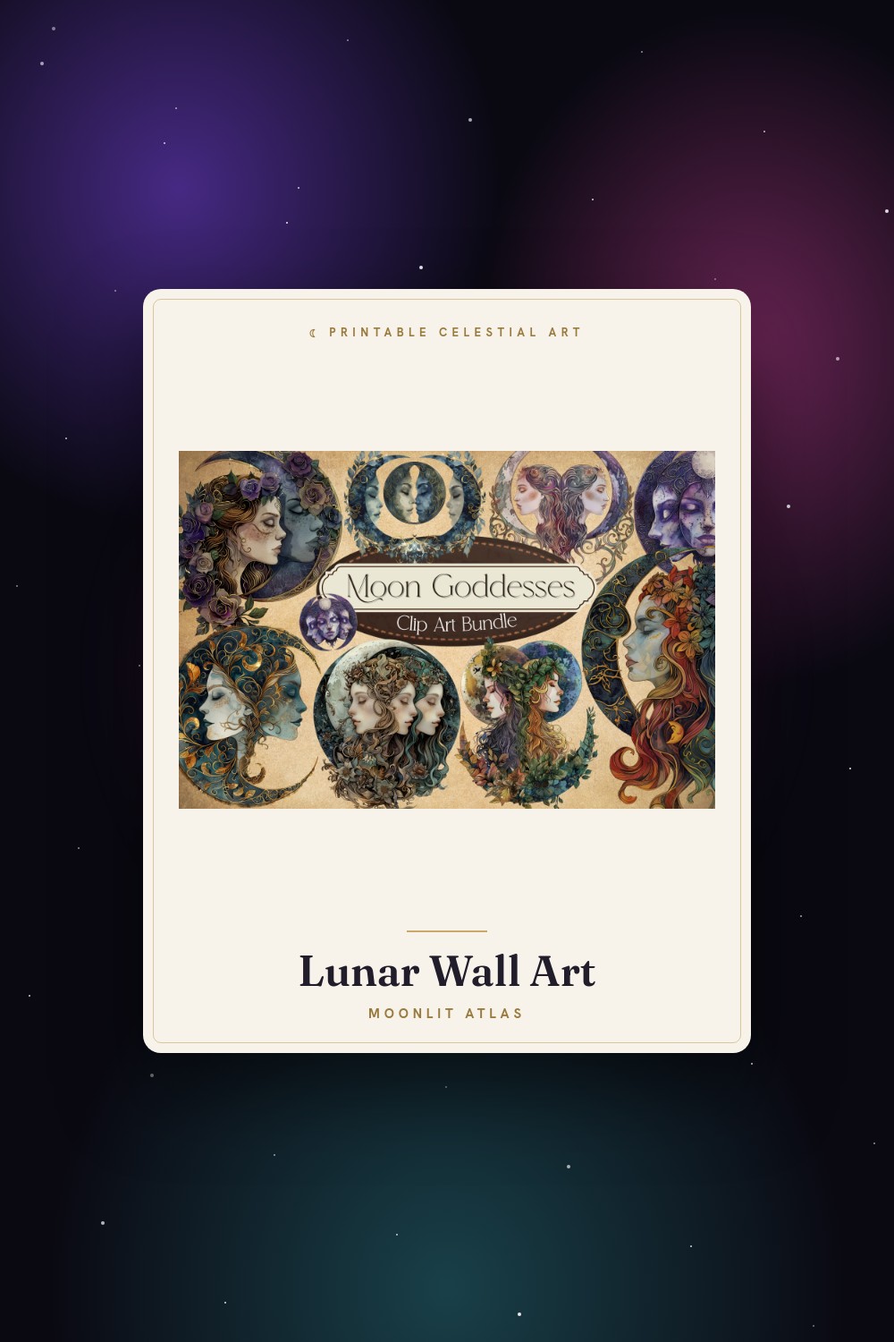 Moon Cycle Art for Tracking Your Body and Mood