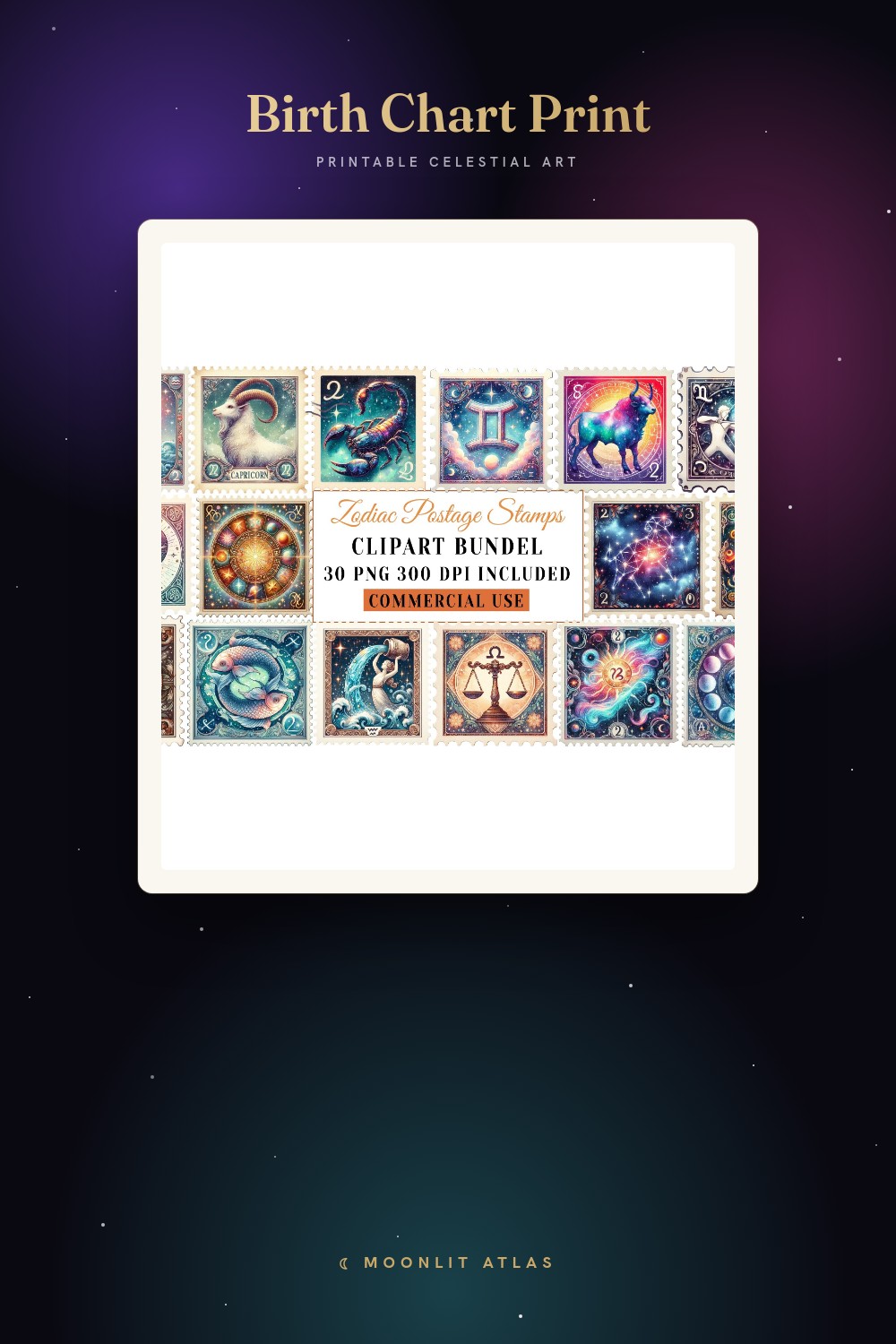 Natal Chart Printables You Can Download and Frame