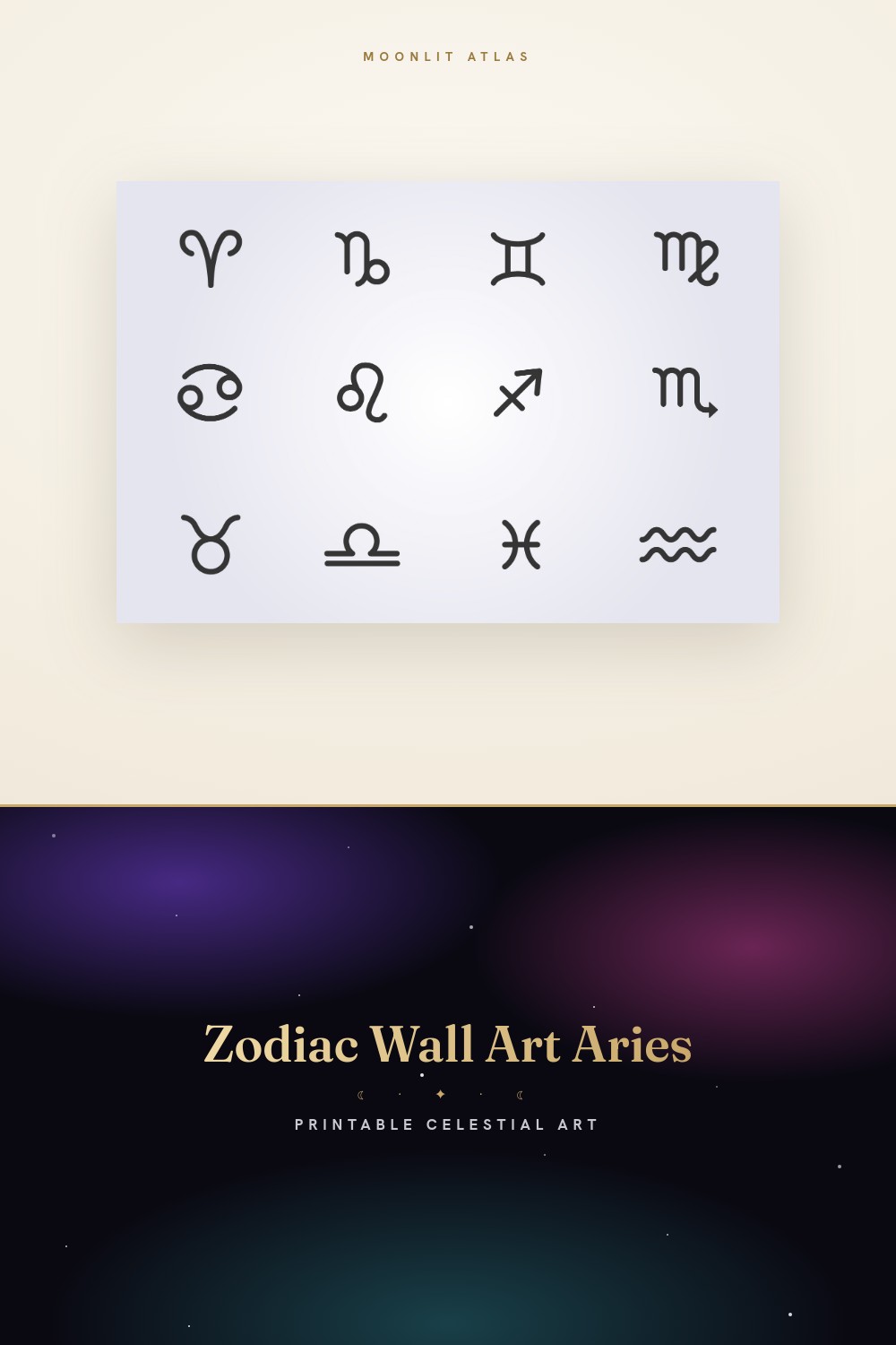 Minimalist Zodiac Posters for Modern Wall Decor